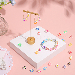 Handmade Polymer Clay 3D Flower Plumeria Beads&nbsp;CLAY-SC0001-55B