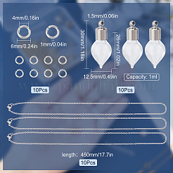 DIY Perfume Bottle Necklace Making Kit&nbsp;DIY-SC0020-71