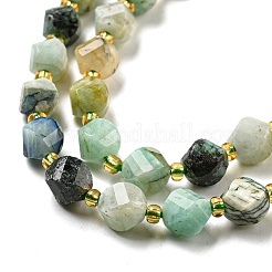 Natural Chrysocolla & Lapis Lazuli Beads Strands&nbsp;G-M443-B03-02
