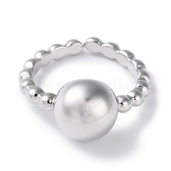 Rack Plating Brass Finger Ring for Women&nbsp;RJEW-K247-07P