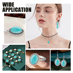 84Pcs 14 Style Synthetic Turquoise Cabochons&nbsp;TURQ-PH0001-02
