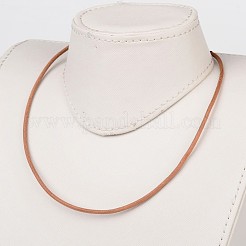 Leather Cord Necklace Making&nbsp;X-NJEW-JN01560