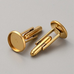 304 Stainless Steel Cuff Button&nbsp;STAS-WH0022-97G