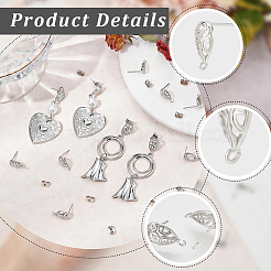 20PCS Brass Stud Earring Findings&nbsp;KK-BBC0027-89A