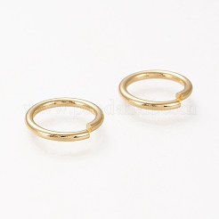 Brass Open Jump Ring&nbsp;KK-L006-017C-G