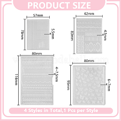 4Pcs 4 Styles Silicone Molds&nbsp;MRMJ-HY0001-43