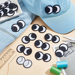 20Pcs Double Eye Appliques&nbsp;PATC-FG0001-84