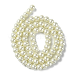 Eco-Friendly Dyed Glass Pearl Round Beads Strands&nbsp;HY-A008-6mm-RB011