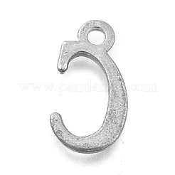 Alloy Letter Pendants&nbsp;PALLOY-J718-01C-C