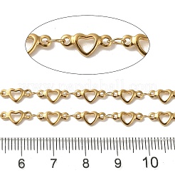 Ion Plating(IP) 304 Stainless Steel Heart Link Chains&nbsp;CHS-Q006-03G
