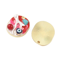 Rack Plating Alloy Enamel Pendants&nbsp;FIND-Z062-03G