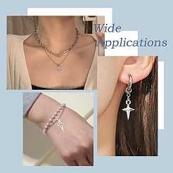 100Pcs 5 Styles Tibetan Style Alloy Hollow Pendants&nbsp;FIND-CJ0004-41