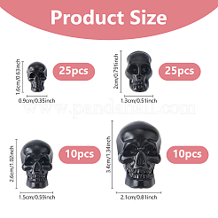 70Pcs 4 Styles Halloween Plastic Beads&nbsp;FIND-DC0006-31