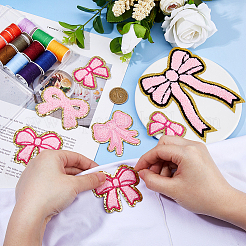 12Pcs 6 Styles Sequin Embroidery Cloth Iron On Patches&nbsp;PATC-DC0001-08