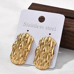 304 Stainless Steel Studs Earrings for Women&nbsp;LS-EJEW-K306-27G
