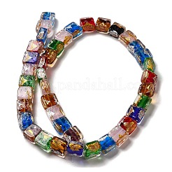 Handmade Gold Foil and Silver Foil Lampwork Beads&nbsp;FOIL-C001-01C-01