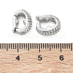 Brass Micro Pave Cubic Zirconia Pendant Bails&nbsp;KK-C172-01P