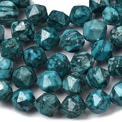 Natural Map Stone Beads Strands&nbsp;G-Z119-A23-03