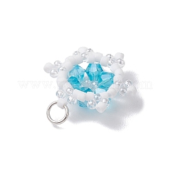 Glass Seed Beaded Pendants&nbsp;PALLOY-MZ00228