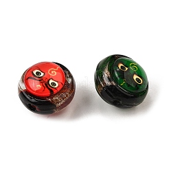 Handmade Gold Sand Lampwork Beads&nbsp;LAMP-S079-05