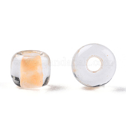 8/0 Transparent Inside Colours Glass Seed Beads&nbsp;SEED-R051-09B-02
