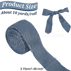 10 Yards Burlap Frayed Ribbon&nbsp;OCOR-WH0093-09A