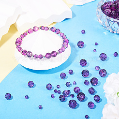 4 Strands 4 Styles Baking Paint Transparent Glass Beads Strands&nbsp;DGLA-TA0001-32C