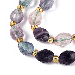Natural Colorful Fluorite Beads Strands&nbsp;G-N342-35-8x6-11