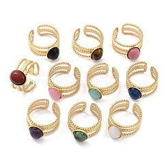 304 Stainless Steel Multi-layer Open Cuff Rings&nbsp;RJEW-Z078-07G