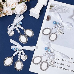 DIY Flower Alloy Pendants Kits&nbsp;PALLOY-HY00072