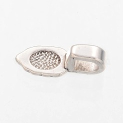 Spade Tibetan Style Pendant Glue-on Bails&nbsp;LS-AB3357Y