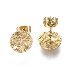 Ion Plating(IP) 304 Stainless Steel Stud Earring Findings&nbsp;STAS-I157-11A-G