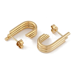 PVD Vacuum Plating 201 Stainless Steel Stud Earrings&nbsp;EJEW-I309-56A-G