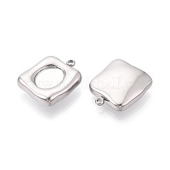 304 Stainless Steel Pendant Cabochon Settings&nbsp;STAS-T075-25P