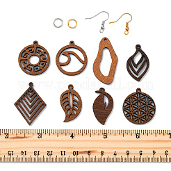 DIY Leaf Dangle Earring Making Kits&nbsp;DIY-FS0008-63B