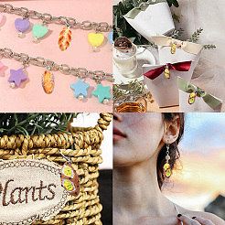 30Pcs 5 Styles Resin Imitation Food Pendants&nbsp;FIND-CJ0002-49