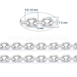 Tarnish Resistant 304 Stainless Steel Cable Chains&nbsp;CHS-P007-27P-05