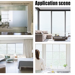 PVC Static Cling Non-Adhesive Window Film&nbsp;DIY-WH0326-42
