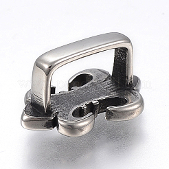 304 Stainless Steel Slide Charms&nbsp;STAS-F169-23AS