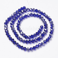 Electroplate Transparent Glass Beads Strands&nbsp;EGLA-A034-T3mm-E14