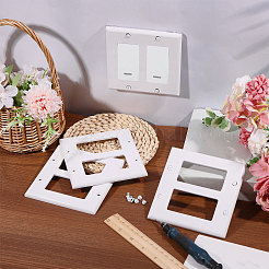 Plastic Wall Switch Plate&nbsp;AJEW-WH0752-845A