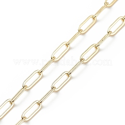 Alloy Heart Pendant Necklace with Brass Paperclip Chains for Woman&nbsp;NJEW-JN04081