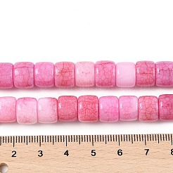 Ombre Effect Dyed Glass Beads Strands&nbsp;GLAA-H037-01F