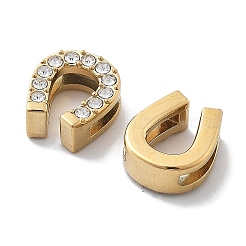 PVD Vacuum Plating 304 Stainless Steel Crystal Rhinestone Beads&nbsp;SATS-R130-02G-03
