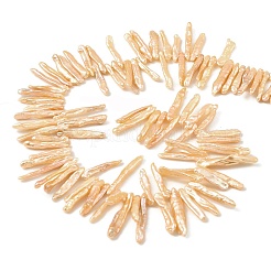 Natural Baroque Keshi Pearl Beads Strands&nbsp;PEAR-B004-02A-02B