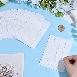 25Sheets Flat Round Double-faced Self-adhesive Paper Stickers&nbsp;AJEW-SP0004-25B