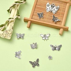 100Pcs 10 Styles Tibetan Style Zinc Alloy Pendants&nbsp;TIBEP-CJ0002-91