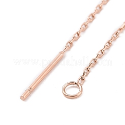 Ion Plating(IP) 304 Stainless Steel Stud Earring Finding&nbsp;LS-STAS-E161-06RG