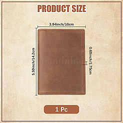 Rectangle Leather Travel Passport Wallet Cover&nbsp;AJEW-WH20096-54C