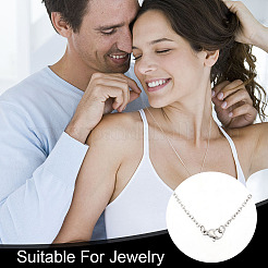 Unisex Classic Plain 304 Stainless Steel Mens Womens Necklaces&nbsp;STAS-UN0003-38P